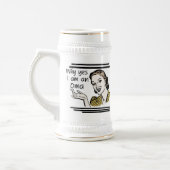 Retro Oma T-Shirts und Geschenke Bierglas (Links)