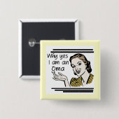 Retro Oma T-Shirts und Geschenke Button (Vorne & Hinten)