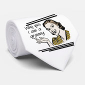 Retro Oma-T - Shirts und Geschenke Krawatte (Gerollt)