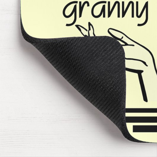 Retro Oma-T-Shirts und Geschenke Mousepad (Ecke)