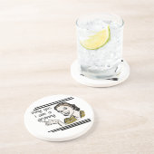 Retro Oma-T - Shirts und Geschenke Sandstein Untersetzer (Seite)