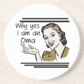 Retro Oma T-Shirts und Geschenke Untersetzer (Vorne)