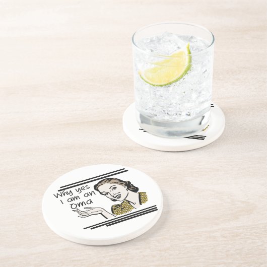 Retro Oma T-Shirts und Geschenke Untersetzer (Seite)