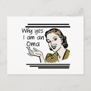 Retro Oma Tshirts und Geschenke Postkarte
