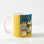 Retro Omaha Nebraska Postkarte Kaffeetasse (Links)