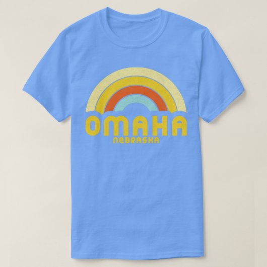 Retro Omaha Nebraska T-Shirt (Design vorne)