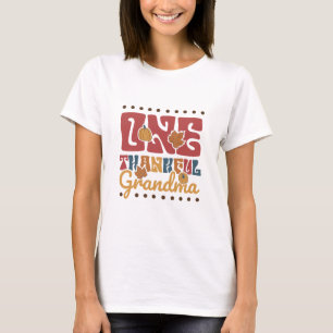Retro One Dankbare Oma - Erntedankfest T-Shirt