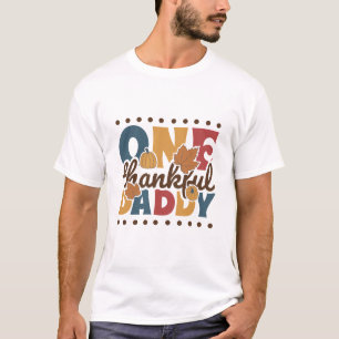 Retro One Dankbarer Daddy - Erntedankfest T-Shirt