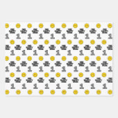 Retro One Glücklicher Typ Lächeln Gesicht Junge 1. Geschenkpapier Set (Vorderseite 2)
