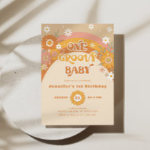 Retro One Groovy Baby Geburtstag
