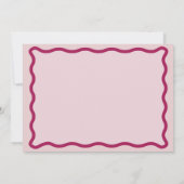 Retro One Happy Babe Erster Geburtstag Foto Einladung (Rückseite)