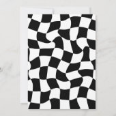 Retro One Happy Dude Happy Face first Birthday Einladung (Rückseite)