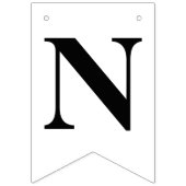 Retro One Happy Dude Smile Face Boy 1st Birthday Wimpelkette (Dritte Fahne)