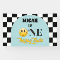 Retro One Happy Typ Geburtstag Grosses Banner