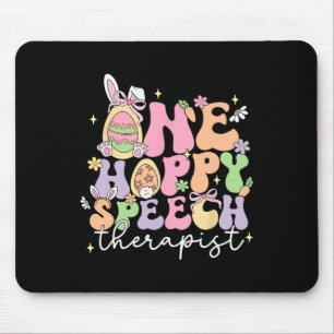 Retro One Hoppy Speech Therapist Slp Bunny Happy E Mousepad