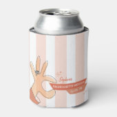 Retro One Last Fling Bachelorette Dosenkühler (Kanne Vorderseite)