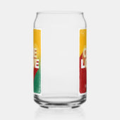 Retro One Liebe Poster Kunst Personalisiert Dosenglas (Rechts)