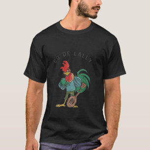 Retro Oo de lally Singing Rooster Gitarrenhühnchen T-Shirt