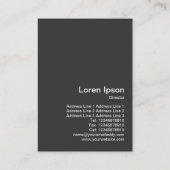 Retro Op Art - Magenta und Black Visitenkarte (Rückseite)