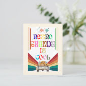 Retro Opa Cool Feiertagspostkarte (Stehend Vorderseite)