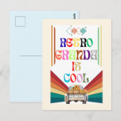 Retro Opa Cool Postkarte (Vorne/Hinten)