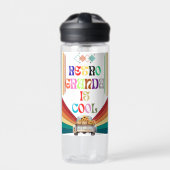 Retro Opa Cool Trinkflasche (Vorderseite)