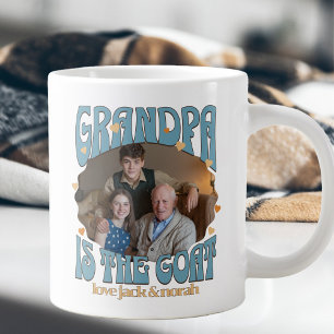 Retro Opa ist der Ziegen-Foto-Riesenbecher Jumbo-Tasse