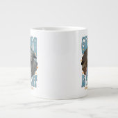 Retro Opa ist die Ziegenriesen-Foto-Tasse Jumbo-Tasse (Vorderseite)