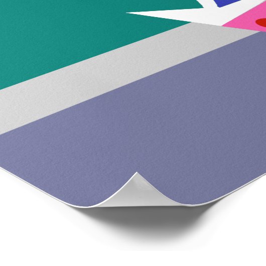 Retro Open House Party Poster (Ecke)