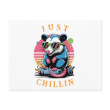 Retro Opossum Alternative Begrüßung