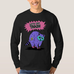 Retro Opossum essen wir Müll und bekommen das Ziel T-Shirt
