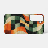 Retro Optical Swirl Phone Case Samsung Galaxy Hülle (Rückseite (Horizontal))