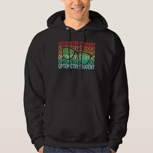Retro-Optometrie Student Future Optometrist Eye Do Hoodie (Vorderseite)