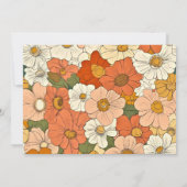 Retro Orange 12x18 Horizontal Stationery Card (Rückseite)