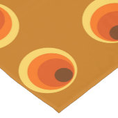 Retro Orange 1970 der Tapete Kurzer Tischläufer (Ecke)