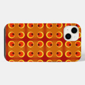retro orange 1970 iPhone hülle (Rückseite (Horizontal))