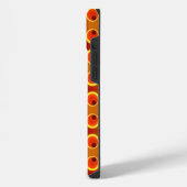retro orange 1970 iPhone hülle (Linke Seite)