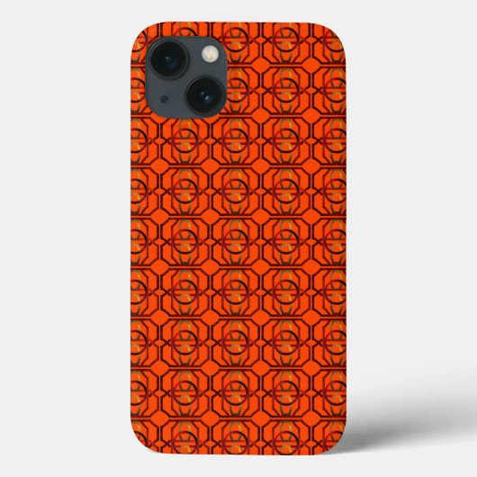 Retro Orange 1970er Case-Mate iPhone Hülle (Rückseite)
