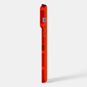 Retro-Orange 1970er , iPhone Hülle (Linke Seite)