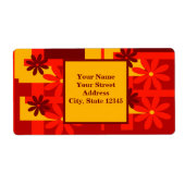 Retro orange 1970's,personalize (Vorne)