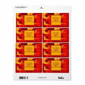 Retro orange 1970's,personalize (Vorne)