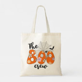 Retro Orange Black Boo Crew Trick oder Tasche beha (Rückseite)