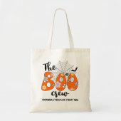 Retro Orange Black Boo Crew Trick oder Tasche beha (Vorne)