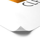 Retro Orange Blossom Fruchtmarkt Poster (Ecke)