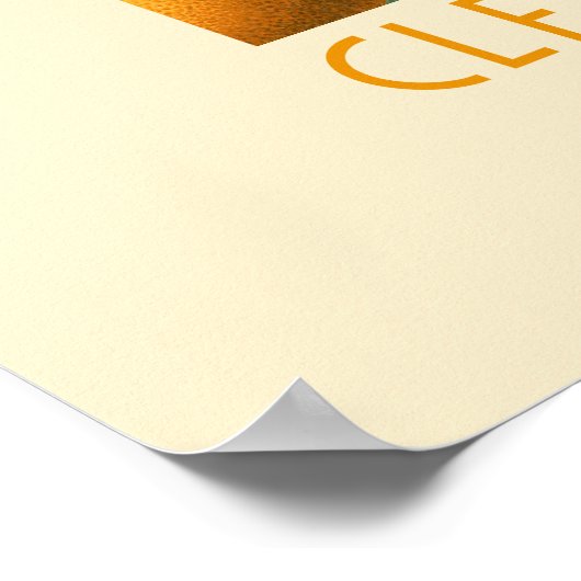 Retro Orange Blossom Fruchtmarkt Poster (Ecke)