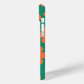 Retro Orange-Blume Case-Mate iPhone Hülle (Rückseite / Links)