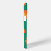 Retro Orange-Blume Case-Mate iPhone Hülle (Rückseite / Rechts)