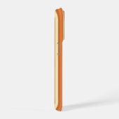 Retro Orange Brauner Streifen Mid-Century Modern iPhone Hülle (Rechte Seite)