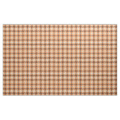 Retro orange-braunes Houndstooth-Karomuster Stoff (Yard (91,4 cm))