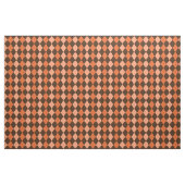 Retro Orange & Brown Raute Herbst Stoff (Yard (91,4 cm))